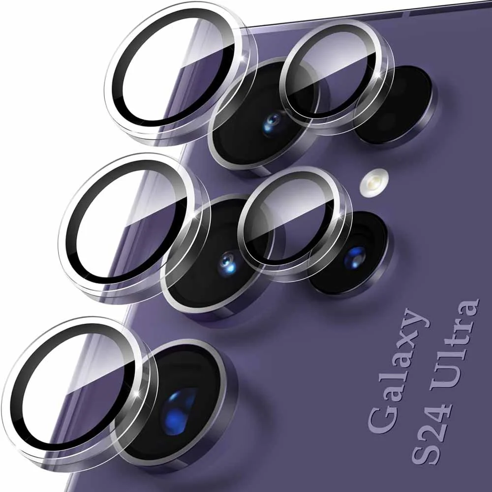 Enhanced Metal Camera Protection Ring with Tempered Glass Cover for Ultimate Camera Safety