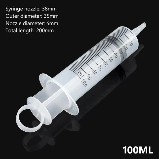 100ml seringue plastique mesure nutriments stériles 1m