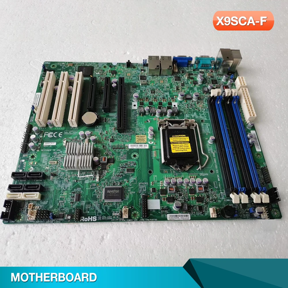SUPERMICRO X9SCA Motherboard ATX LGA1155 Socket C204 x Gigabit  LAN onboard graphics マザーボード