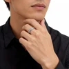 Bague de mariage à clous, bijoux fins de Style européen pour femmes et hommes, cadeau Punk en argent Sterling 925