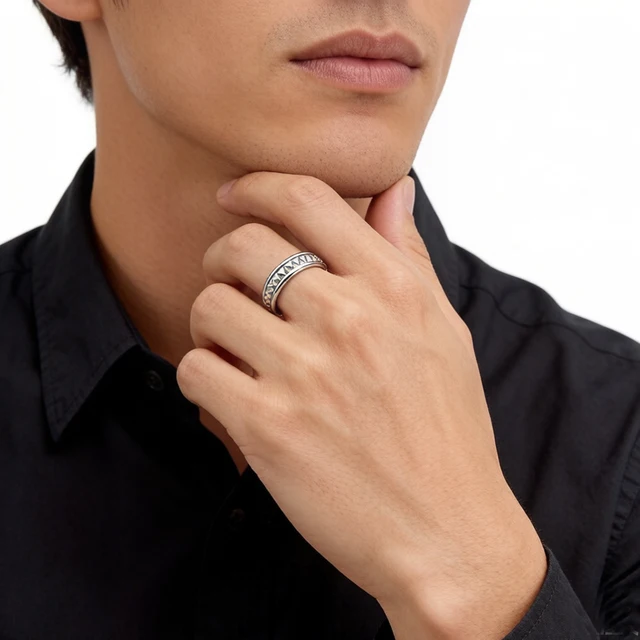 Bague de mariage à clous, bijoux fins de Style européen pour femmes et hommes, cadeau Punk en argent Sterling 925