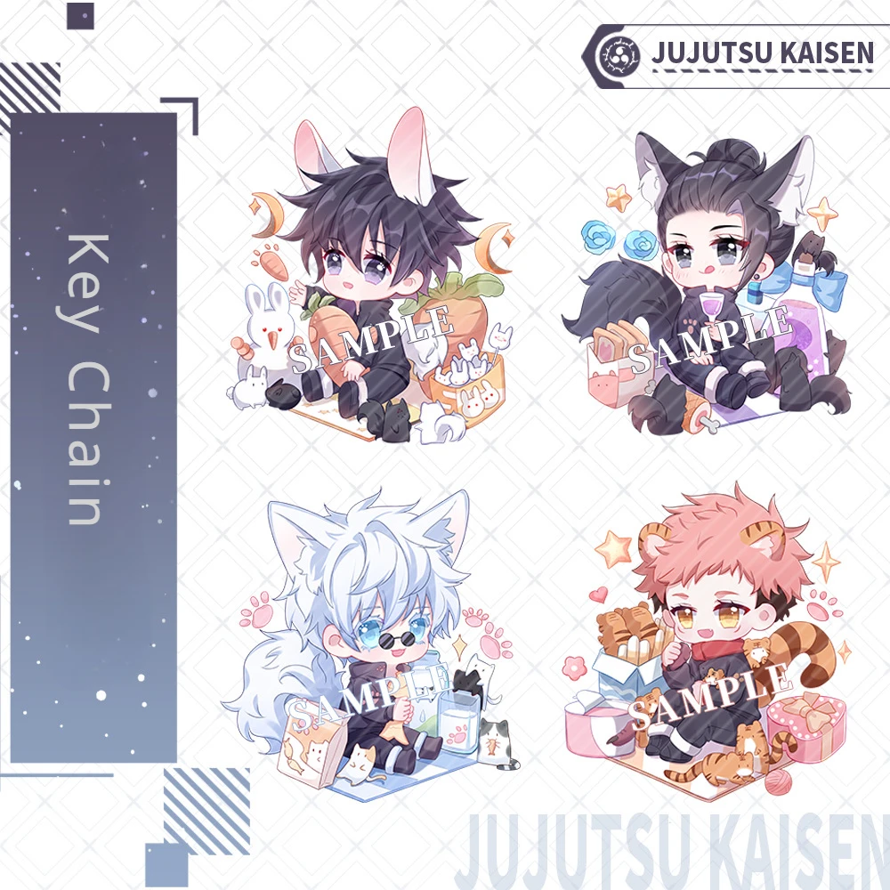 

Jujutsu Kaisen Game and Anime Peripheral Characters Xia Youjie's Five Keychains and Pendants Cosplay Peripheral Accessories toys