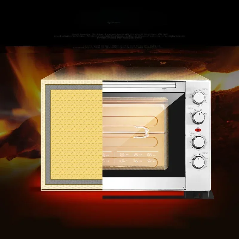 60L Multi-functional Electric Oven For Pizza Cake Bread Toaster Oven With Rotisserie Electric Oven Household Baking Equipment 5