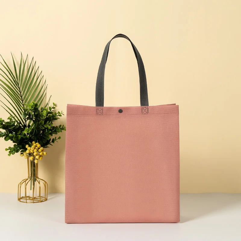 StoBag 25pcs Non-woven Shopping Bags Tote Shoulder Fabric Eco Woman Storage Reusable Portable Pouches Custom Logo(Extra Fee) 4