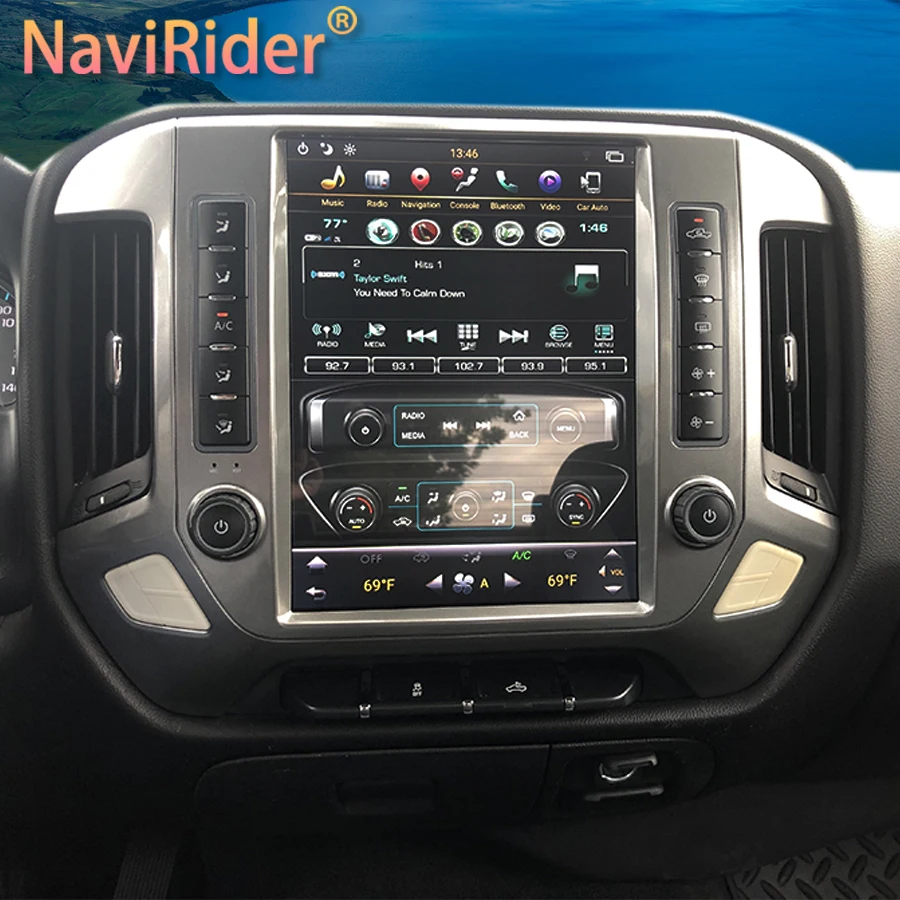 

12.1inch Tesla Screen Car Radio For Chevrolet Silverado GMC SIERRA 2014 - 2018 GPS Bluetooth Car Multimedia Video Player Stereo
