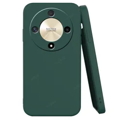 Huawei Honor Magic 6 Lite Shockproof TPU Silicone Case - Soft Protective Cover - Magic 6 Lite (BlackGreen)
