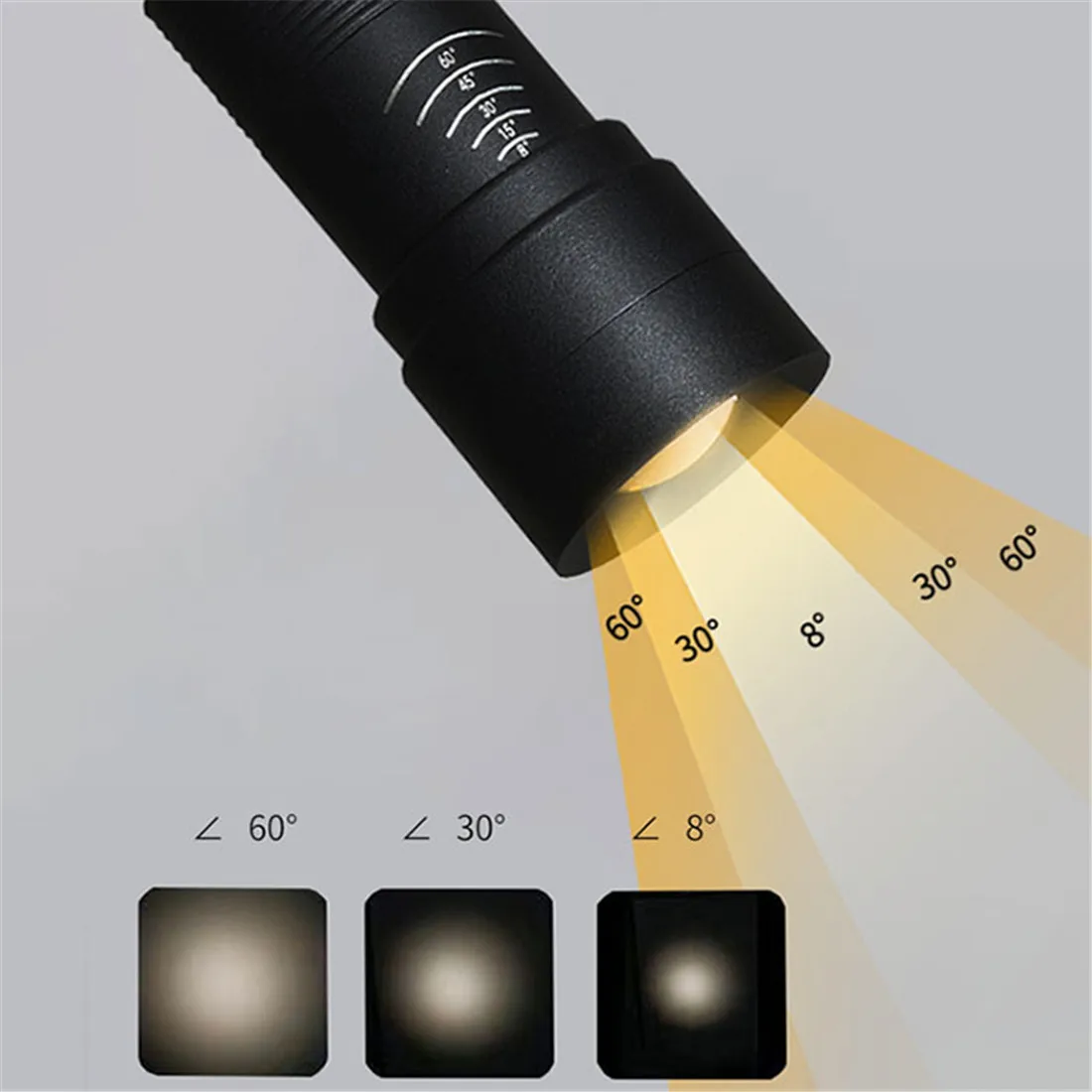 5/7/10/12W 8 to 60 Degree Beam Angle Adjusted Zoomable LED Track Light, Black Narrow Beam Ceiling Zooming Spot Picture Lighting 4