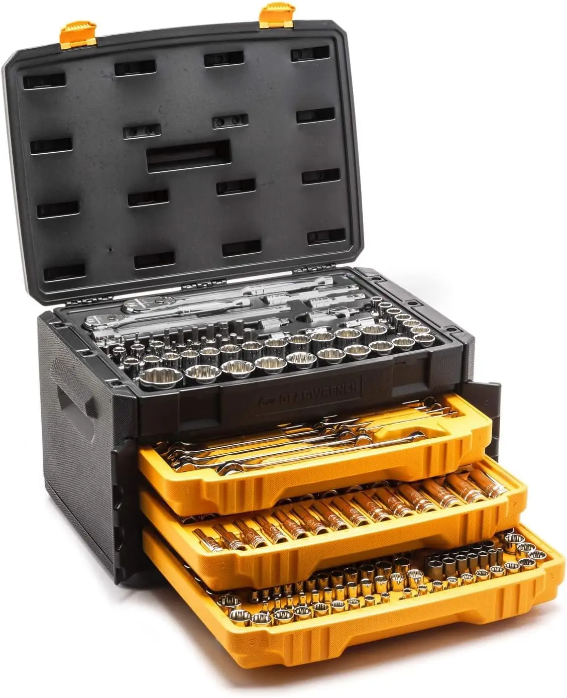 243 Piece Mechanics Tool Set in 3 Drawer Storage Box | 12 Point 5