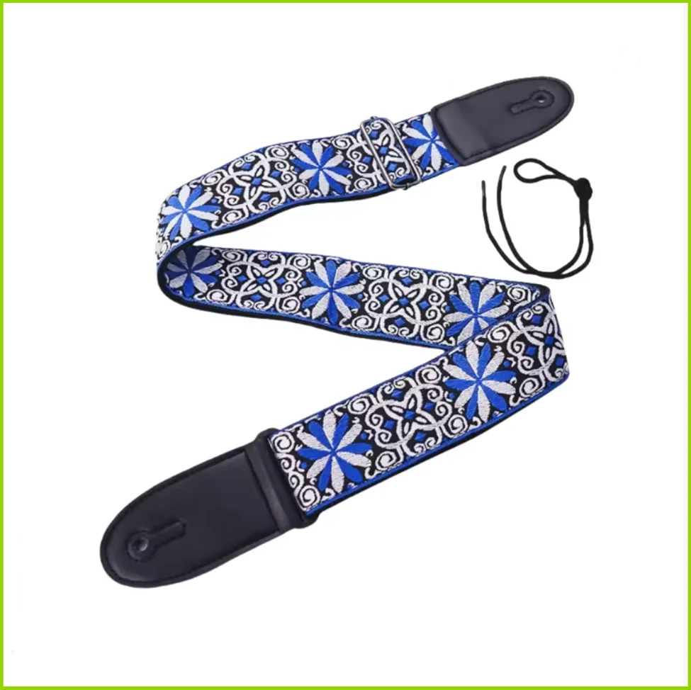 Vintage Ethnic Style Embroidered Adjustable Guitar Strap