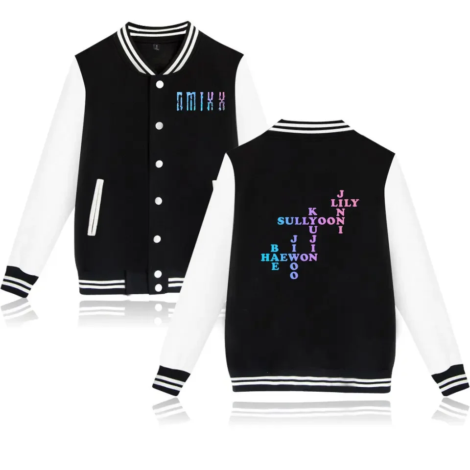NMIXX UNIV. ボンバージャケット 22 KPOP NMIXX Album Baseball Jacket Women Men Bomber Jacket