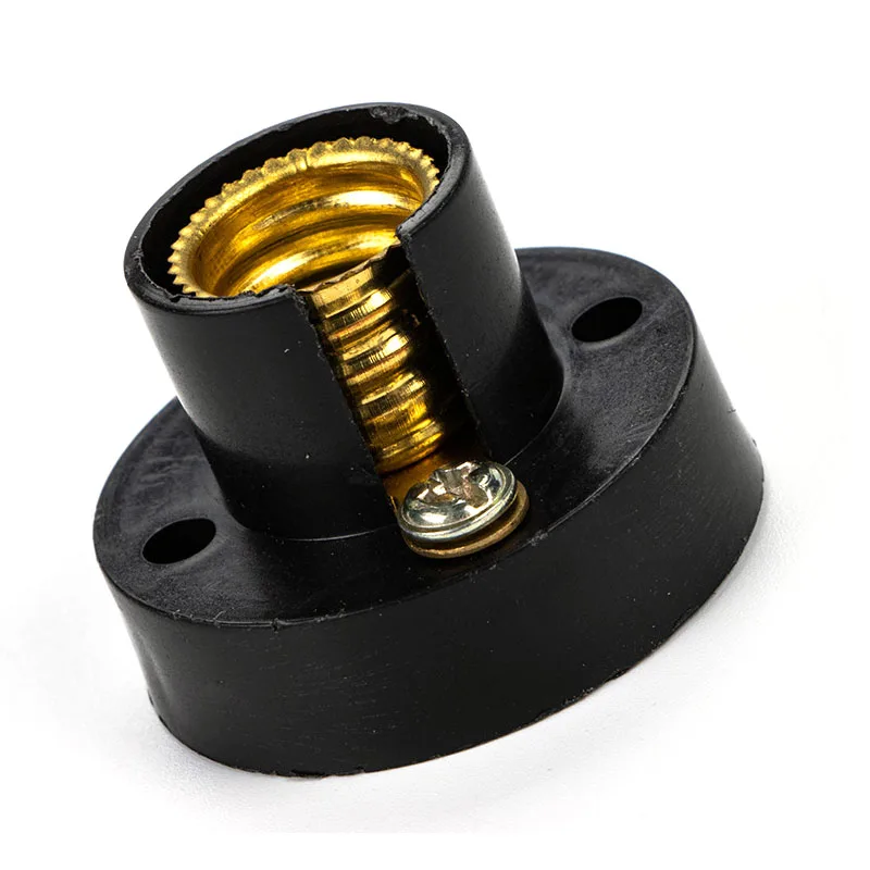 2pcs E10 E12 E14 Screw Round Conversion Flat LED Lamp Holder 5A 220V