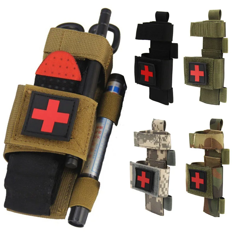 Tactical Bag First Aid Kit Molle Flashlight Torch Pouch Belt Fast Tourniquet Shear Medical CAT Gear Gear Accessories Pack