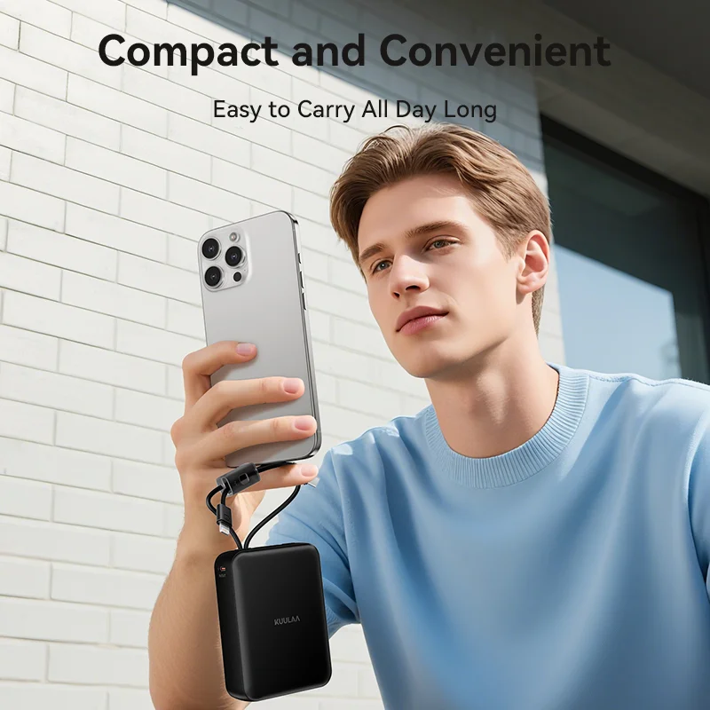 KUULAA 22.5 واط قوة البنك 20000 مللي أمبير شاحن مح...