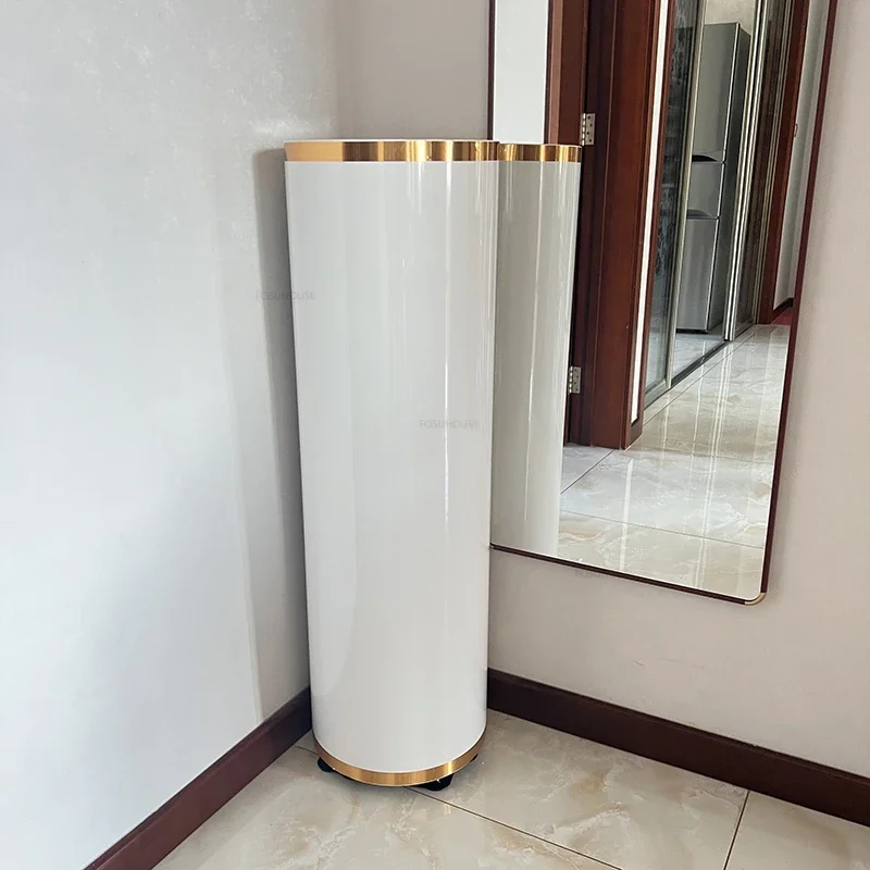 Description Picture 5 of itemModern Steel Rotating Shoe Cabinets Nordic Living Room Furniture Home Door Shoe Rack Light Luxury Multi-layer Storage Cabinet GL