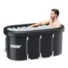 XL Large Oval Ice Bath Tub Athletes 100 Gallons Portable Cold Plunge Tub Recovery Water Therapy Foldable Insulated Durable Easy 2