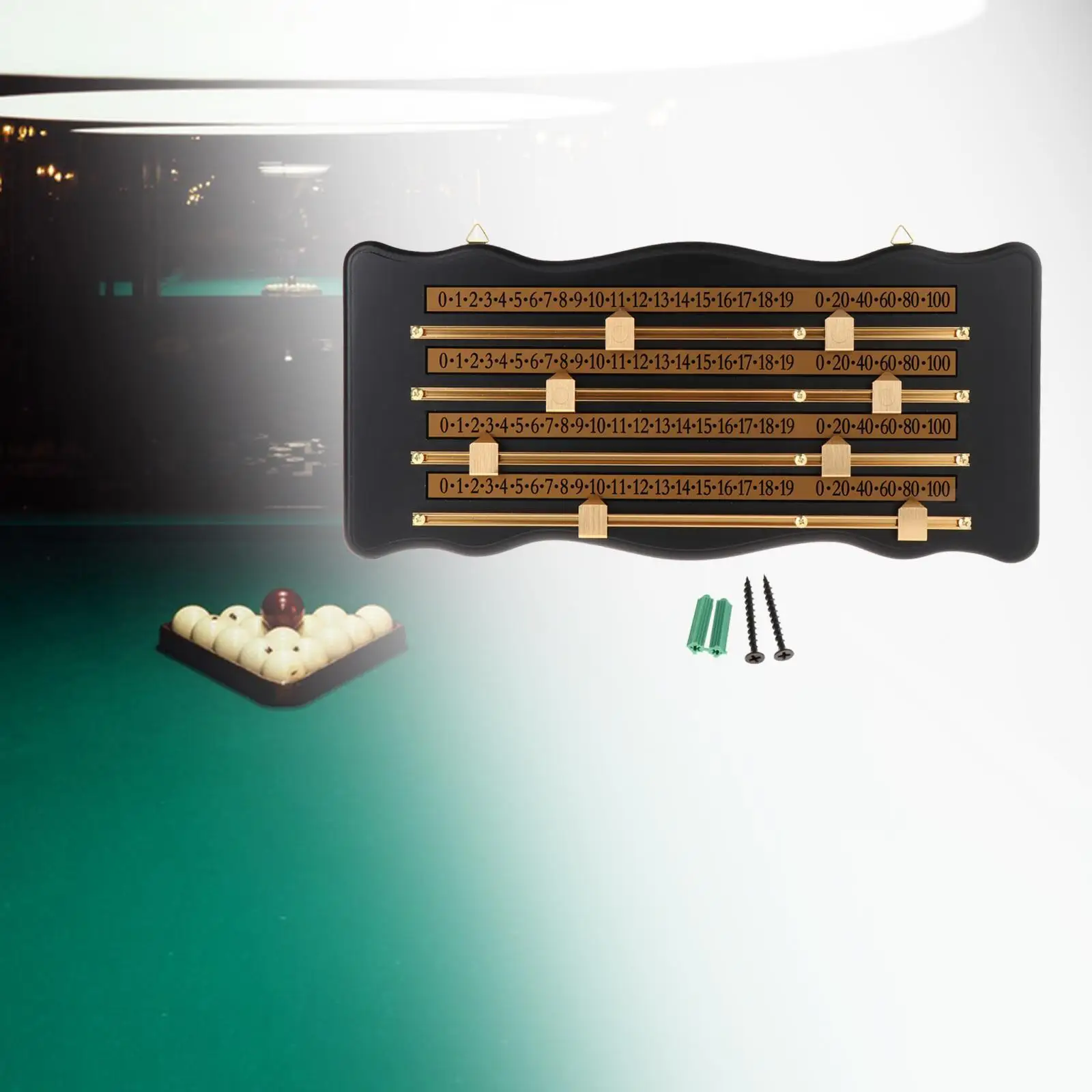 

Wall Mounted Shuffleboard Scoreboard Club Accessories Counters Foosball Referee Gear Snooker Scoreboard Billiard Score Board