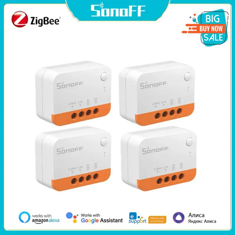 

SONOFF ZBMINIL2/ZBMINI No Neutral Wire Required Smart Home Zigbee Wireless EWeLink Alexa Google APP/Voice Control Switch Module