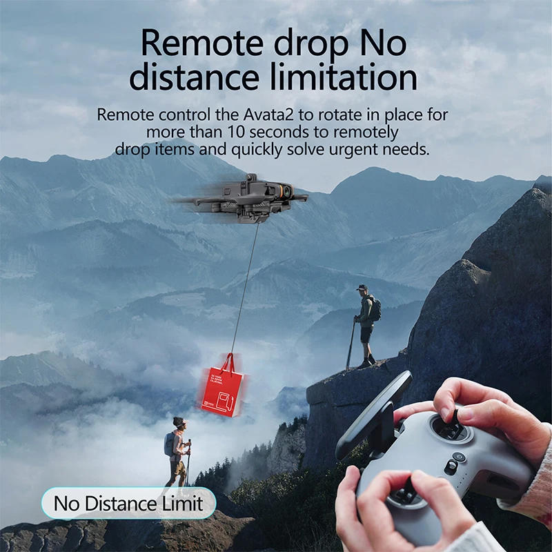 Système Airdrop 12KM pour DJI Avata 2 - Lanceur Léger 55g