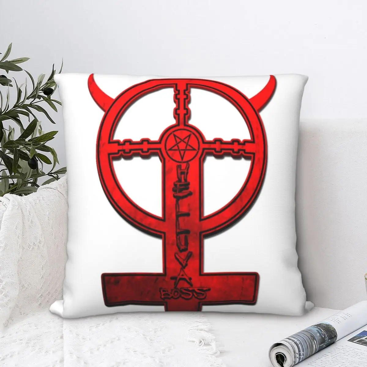 

Helluva Boss Square Pillowcase Polyester Pillow Cover Velvet Cushion Decor Comfort Throw Pillow For Home Bedroom