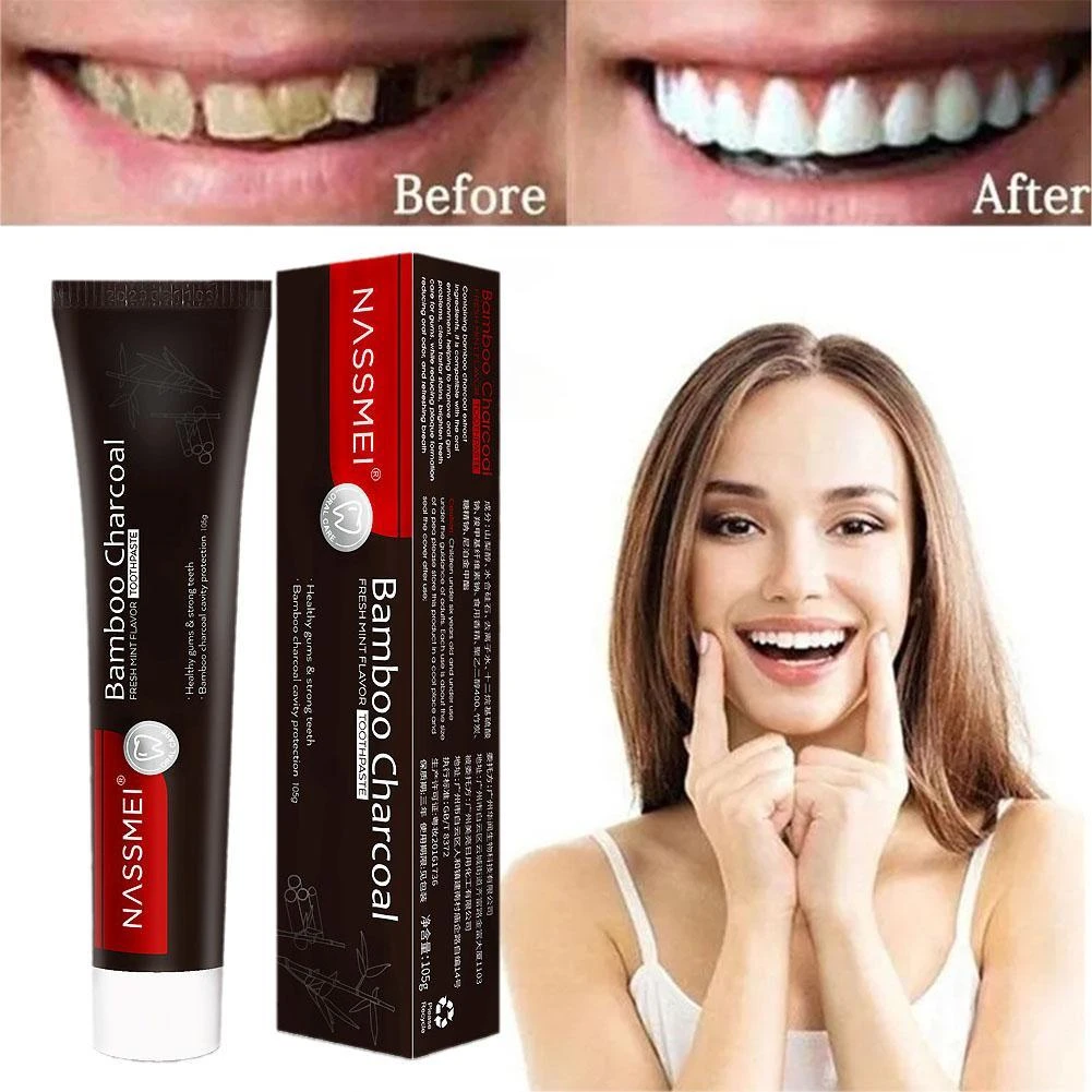 Whitening Bamboo Charcoal Toothpaste Bamboo Charcoal Toothpaste Black Activated Carbon Tooth