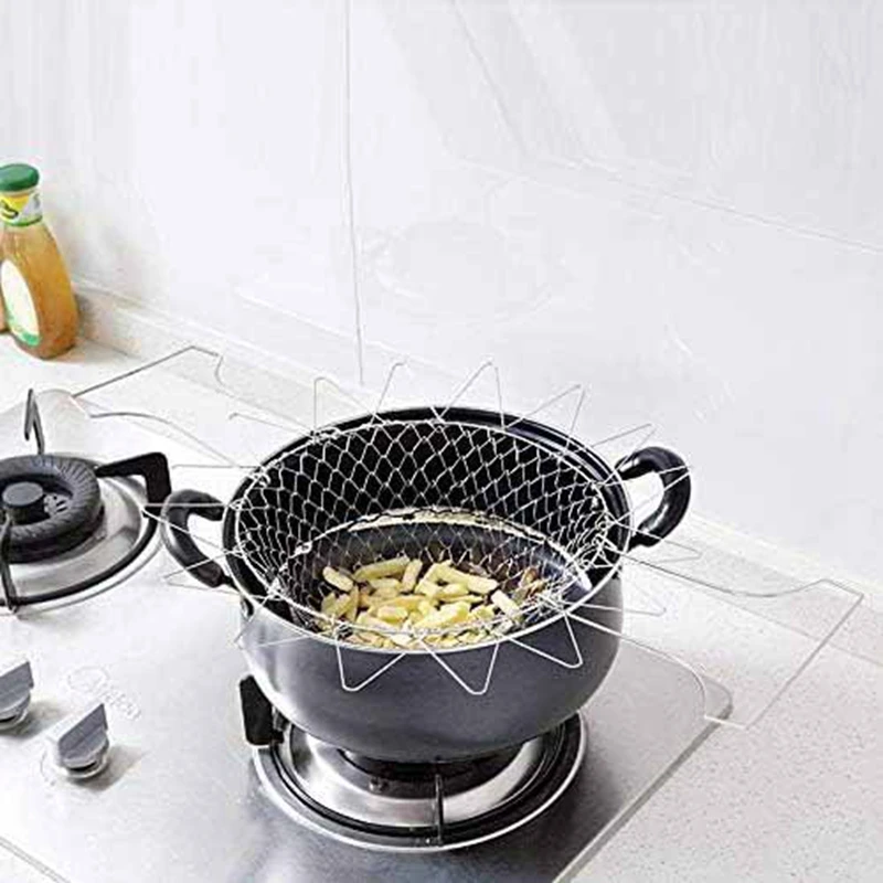 Frying Basket Fruit Vegetable Basket Kitchen Multi-Function Poaching Boiling Deep Frying