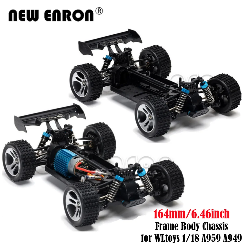 164mm/6.46inch Wheelbase Complete Assembled Frame Body Chassis For RC