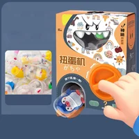 Children Mini Claw Machine Toys Cartoon Animals Doll Twister Party Interactive Table Games Toys Random Doll Claw Machine Set 2