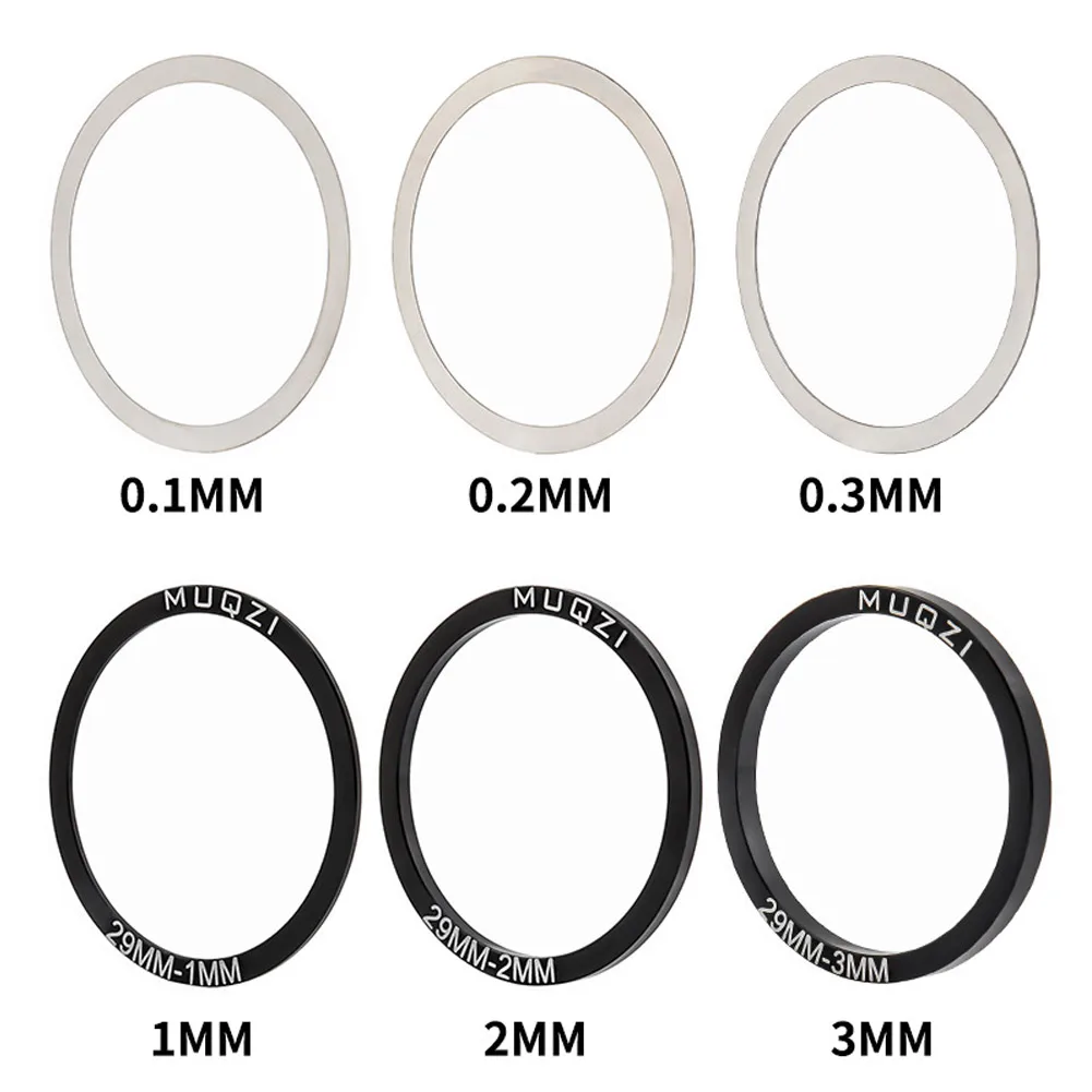 Bicycle Bottom Bracket 6pcs 24 29 30mm Bike Bicycle Bottom Bracket Crankset Washer For BB86 91 92 BB30 PF30 Crank Crankset Bottom Spacer Cycling Parts bicycle bottom bracket
