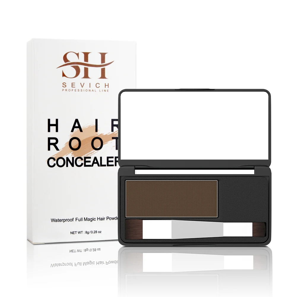 8g Sevich Hair Powder Hairline Powder Waterproof Shadow Color Root Cover Up Concealer Eyebrow Makeup Hair Beauty Cosmetic hair building powder hair coloring product