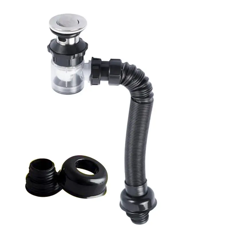 

Sink Drain Tube Kit Sink Tube Kit Anti-Odor Wash Basin Drain Pipe Basin Plumbing Equipment For Face Cleaning For Kitchen Public