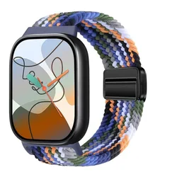 Magnetic Nylon Breathable Braided Sport Watchband Bracelet Accessories - Redmi Watch 6 (Denim)