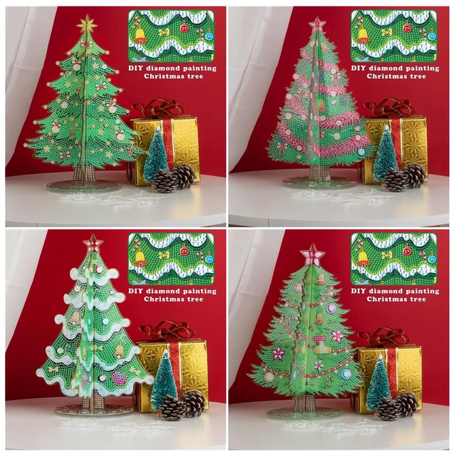 Diamond Painting Christmas Tree Ornaments  Diamond Art Christmas Ornaments  - 2023 - Aliexpress