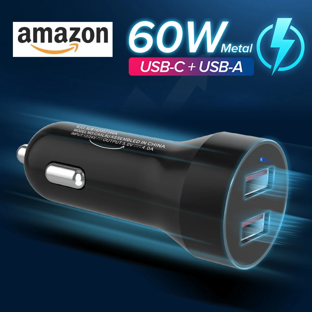 Car Charger For Cigarette Lighter Smart Phone USB Adapter Mobile Phone