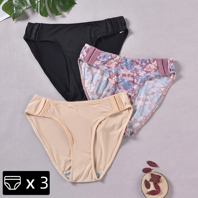 

Трусики женские пикантные с передней пряжкой, 3 шт.