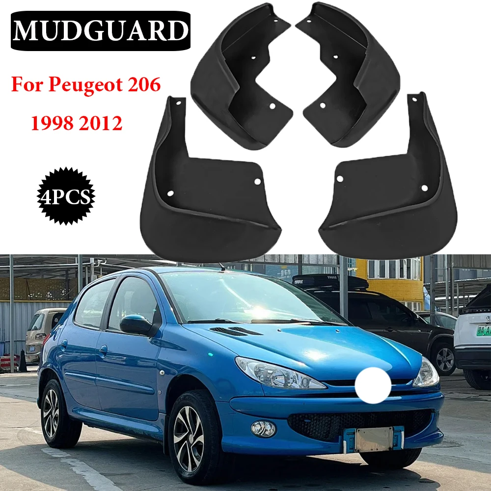 

4 шт., брызговики для Peugeot 206 1998-2012