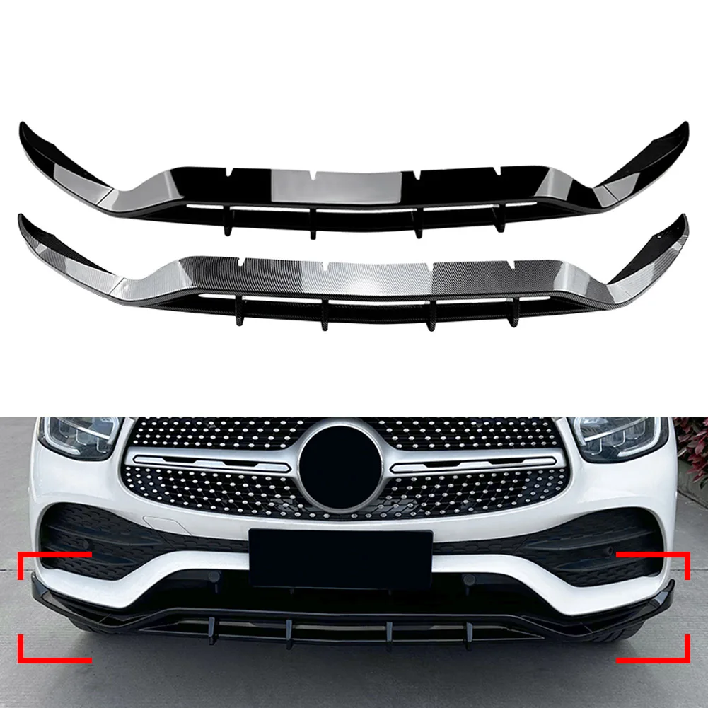 

Car Front Bumper Lip Spoiler Splitter Trim Accessories For Mercedes Benz GLC Class X253 GLC300 GLC350e Sport 2020 2021 2022