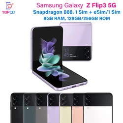 Samsung Galaxy Z Flip 3 Flip3 5G F711U1 F711B 128/256GB 6.7" Snapdragon 8GB RAM  Original Unlocked Foldable 95-99% New CellPhone