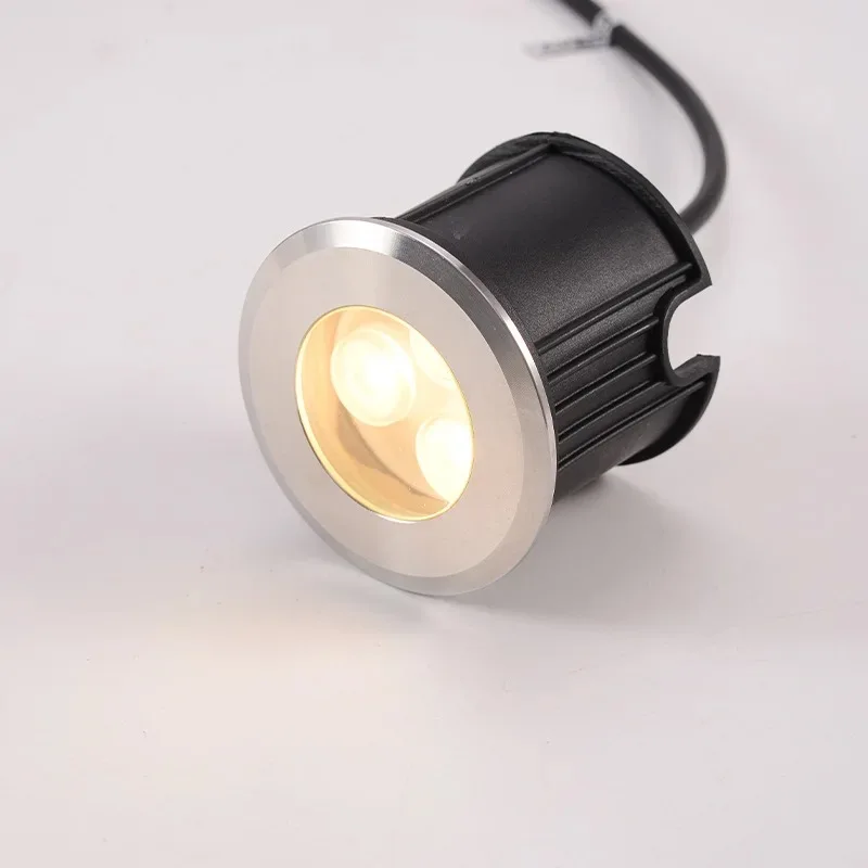 3W LED Swimming Pool Fountain Underwater light IP68 Waterproof Outdoor Garden Landscape Underground Lamp Stainless steel DC24V