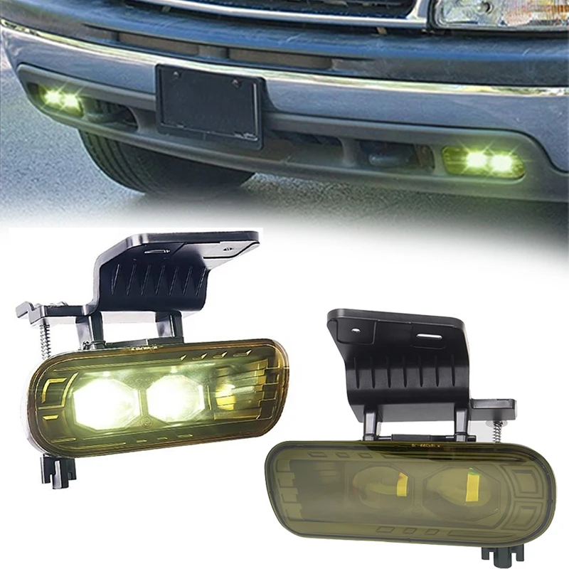 Pair Bumper Fog Lights For 2003-2007 Chevy Silverado & 2002-2006 Avalanche - W/Bulbs - View #11