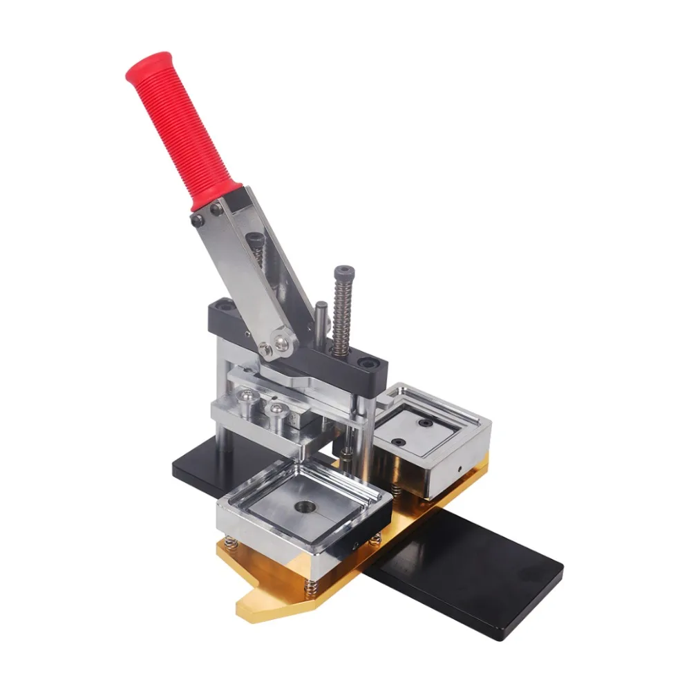Square Refrigerator Badge Press Machine 50x50mm/63.5x63.5mm with 100PCS Magnet Part