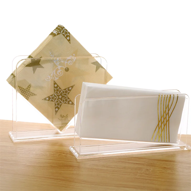 

Vertical Acrylic Creative Tissue Box Desktop Square Paper Holder