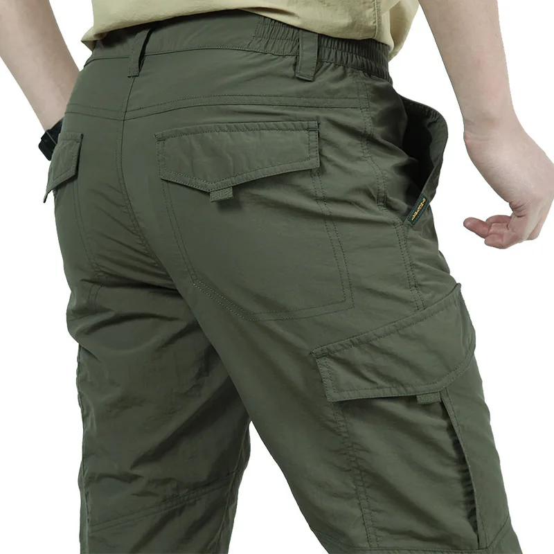 Outdoor Waterproof Tactical Cargo Pants Men Breathable Casual Army Military Long Trousers Male Quick Dry Cargo Pants 4