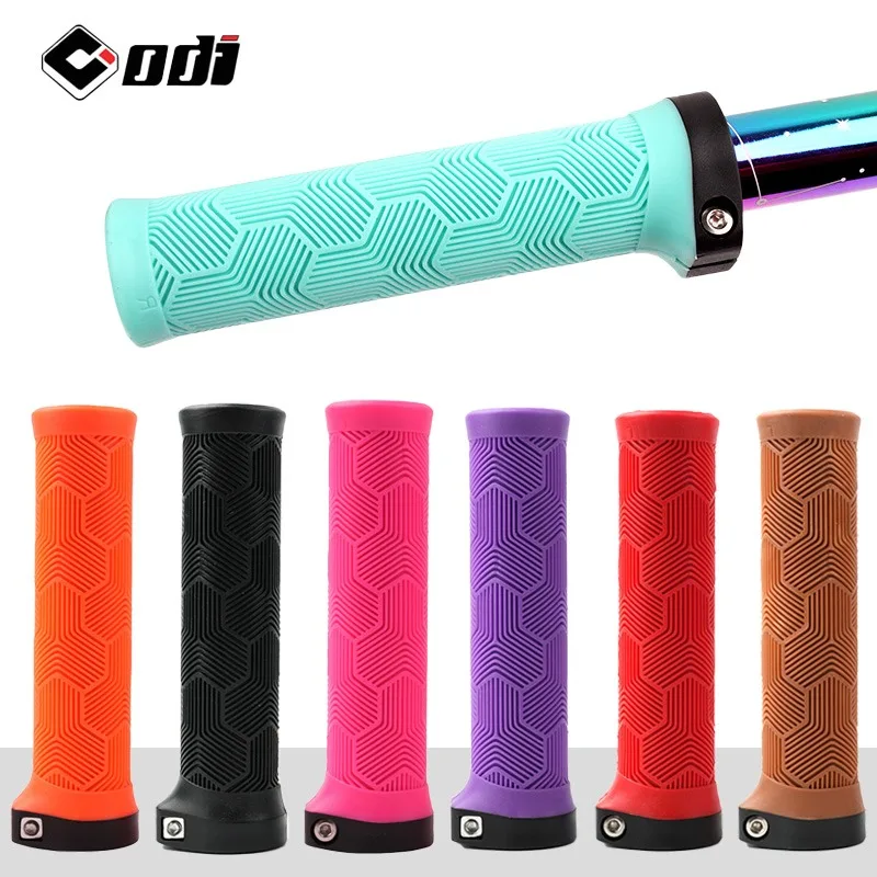 ODI Rubber bicycle grips Ergonomic mtb grips purple brown pink orange black For bmx dirt pit bike Anti Slip bike handlebar grips