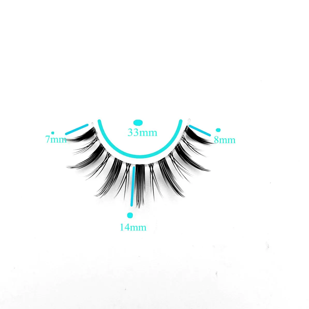 Mikiwi Manga Lashes, japanese Clear Band Multipack False Eyelashes Natural Look, Anime Strip Lashes, Wispy Lashes 3