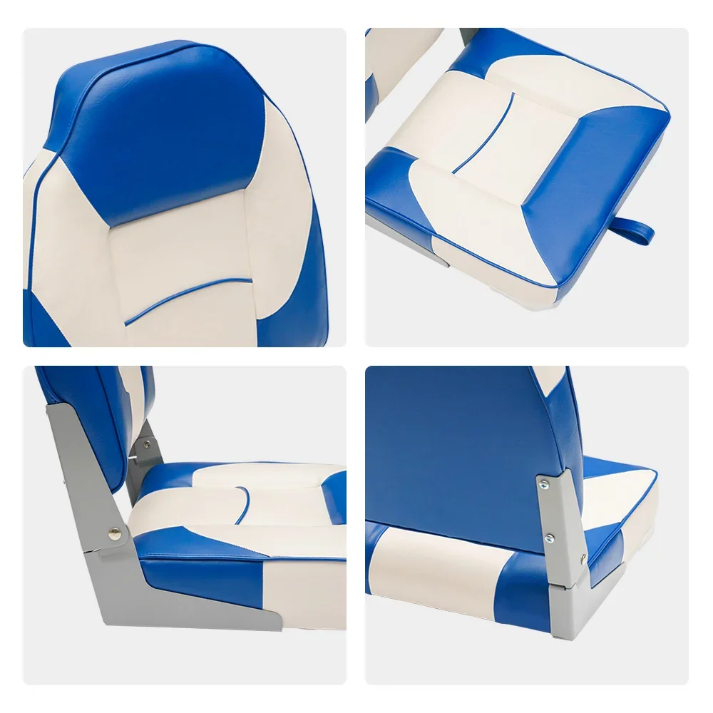 Foldable Marine Seat for Fishing Boat, Low Back, Deluxe Seat