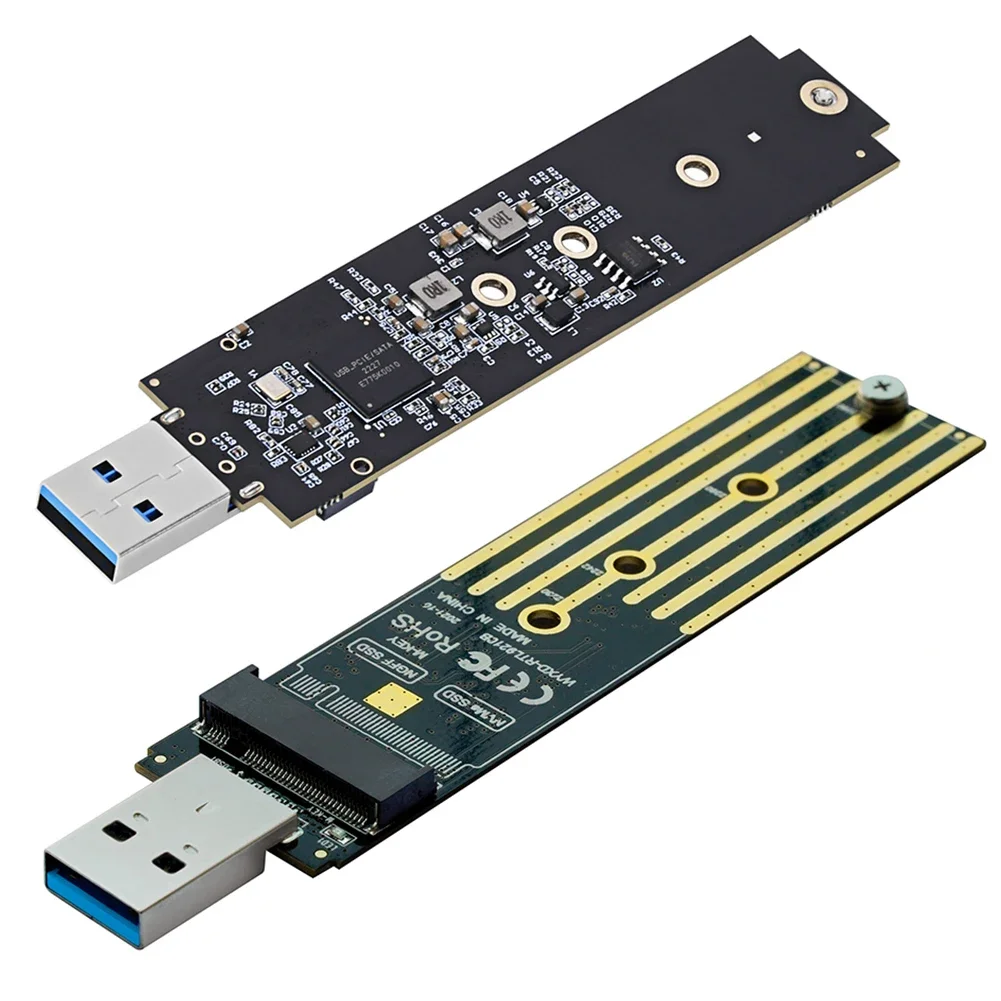 High-Speed Dual Protocol NVMe/SATA M.2 SSD USB Adapter, 10Gbps Transfer, Supports Up to 2TB