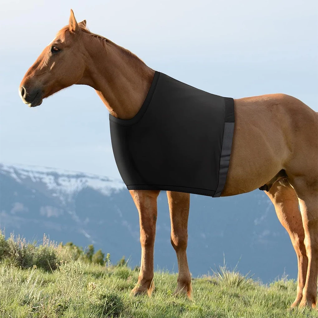 Horse Shoulder Guard Protection Anti Rub Bib Lightweight Horse Chest Saver Cover Ventilated Guard Breathable Belly Equipment