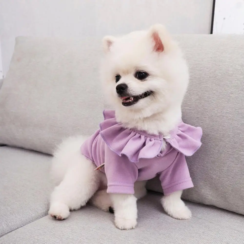 Dog Skirt Fashion Two-legged Dog Dress Cotton Dress Elastic Puppy for Daily Life