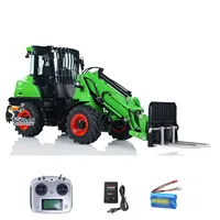 SALE LESU AT1050 1/14 RC Hydraulic Loader Telescopic Arm Fork Lift Truck RTR Metal Car Lights Sounds Construction Vehicles Model 1