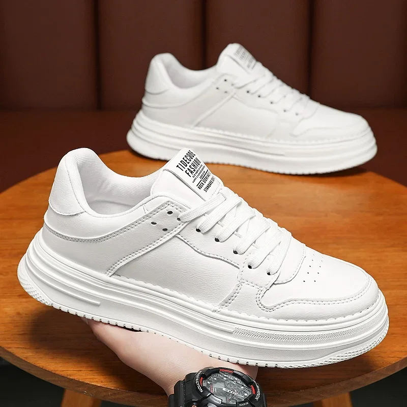 

Spring men's shoes, new breathable shoes, men's Korean version, versatile platform soled small white shoes, sports casual flat